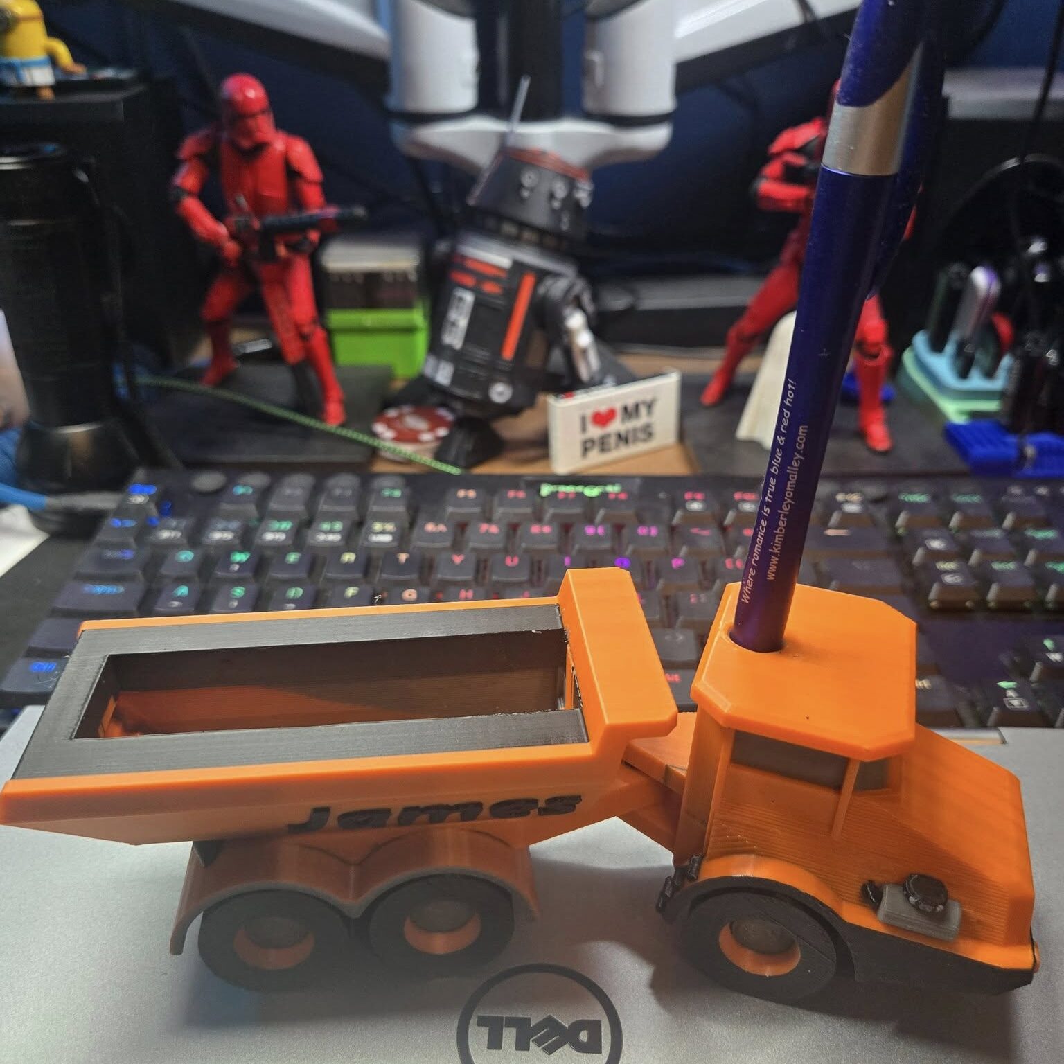 3d dumptruck card holder