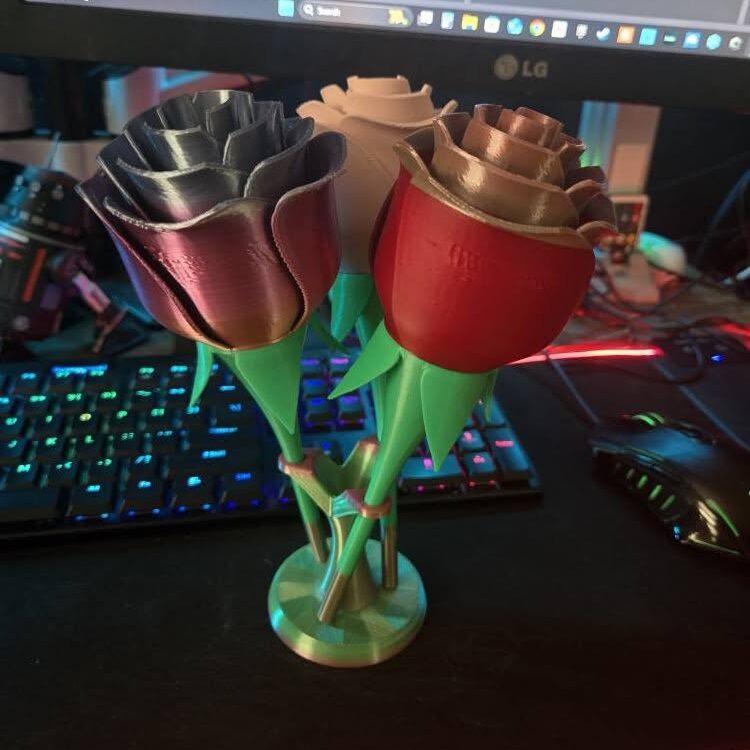 3d roses